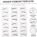 Housoutil 6 Pcs Stickers Makeup Tools Eyebrow Sticker Eyebrow Template for Makeup Mold Make up Miss Micro Edge - Buy Online on GoSupps.com