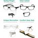Eyekepper 5-Pack Vintage Men's Reading Glasses - Spring Hinges & Transparent Frame - Shop Internationally - Buy Online on GoSupps.com