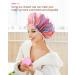 Shop Mikimini 2-Pack Waterproof Shower Hoods for Women & Girls - Reusable Washable & Fashionable - Medium Size in Pink - Perfect for Kids! - Buy Online on GoSupps.com