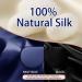 100% Pure Mulberry Silk Eye Mask for Side Sleepers | Soft Cooling Blackout Sleep Mask | Adjustable Large Size for Men & Women - AFFLAT (Navy Blue - Buy Online on GoSupps.com