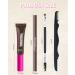 Waterproof Tinted Brow Gel Kit - Taupe & Dark Brown Eyebrow Mascara Pencil Razor & Brush Set for Perfect Eyebrows | International Shipping Available - Buy Online on GoSupps.com