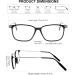 FEISEDY Ultra-Thin Reading Glasses - Anti-Blue Light Square Readers B4007 Black (2.00x) with Compact Case - International Shipping Available - Buy Online on GoSupps.com