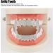 Shop Iced Hip Hop Grillz for Men & Women | Silver Teeth Decorations for Halloween & Parties - Buy Online on GoSupps.com