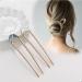 6pcs Vintage French Style Metal Hair Pins for Women - Perfect for Buns, Hairstyles, and Special Occasions - Buy Online on GoSupps.com