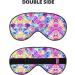 Buy Beautiful Rainbow Mermaid Print Unisex Eye Mask | Soft Travel Eye Shade for Yoga & Shift Work - Buy Online on GoSupps.com