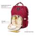 Qimiaobaby Waterproof Diaper Bag Backpack | Large Multifunctional Travel Nappy Changing Bag (Red Dot) - Buy Online on GoSupps.com