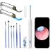 BETISTME Ear Wax Removal Kit Ear Cleaner Camera Ear Cleaning Tool Tips for Ears Otoscope with Light Earwax Remover Kit Wireless Microscope for iOS and Android Phone (White)