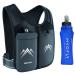 REVALI Running Vest, USA Original Patent, Zip Reflective Running Vests with 500ml Hydration Bottle, Adjustable Waistband & Breathable Material, Chest Pack Gear Phone Holder for Running, Men & Women Black