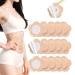 50 Pcs Leak-Proof Self-Adhesive Castor Oil Patches Disposable Cotton Belly Button Patch Castor Oil Pack Wrap Breathable Portable Highly Absorbent Wash-Free