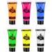 AOOWU UV Glow Face Paint Set - 6 Neon Fluorescent Colors for Blacklight Parties & Carnivals - Buy Online on GoSupps.com