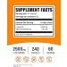 AAKG Capsules - Pure Arginine AKG Supplement for Nitric Oxide Boost | Gluten Free & BulkSupplements - 240 Capsules (2500mg per Serving - Buy Online on GoSupps.com