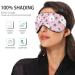 Haskirky Light Blocking Eye Mask | Breathable & Adjustable for Men and Women | Perfect for Travel, Yoga, Meditation | Deep Sleep Goodies | Pink Wave Dot Rab - Buy Online on GoSupps.com