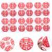 Angoily 50 sheets Decors Wedding Chinese Decals Door Delicate Decorative Traditional Stickers Red 5.5X5.5CM - Buy Online on GoSupps.com