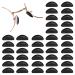 Yuxianlb 20 pairs of glasses nose pads slide -resistant self -adhesive contoured soft silicone nose pads for glasses sunglasses (black)