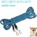 YUCFOREN Check Cord/Tie Out Long Rope Leash for Dog Training 15FT Obedience Recall Training Agility Lead for Large Medium Small Dogs Great for Training Camping Playing Backyard 15FT Black Blue - Buy Online on GoSupps.com