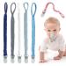 Baby Pacifier Clips for Boys and Girls  Maveek Multicolor Pacifier Holder Straps Handmade Braided Cotton Modern Unisex  Binky Leash Smoother Teething Toys Anti-Drop Clip Infant Newborn 0-6 Month 6 pcs