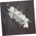 Angoily Flower Side Comb Bridal Side Combs Bride White Headgear Hair - Buy Online on GoSupps.com