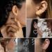 6 Pack Disposable Self Ear Piercing Gun Kit - No Pain Ear Piercings Tool (Blue/Purple) - Buy Online on GoSupps.com