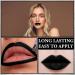 Buy 2 PCS Black Matte Lip Liner & Liquid Lipstick Set | Waterproof High Pigment Lip Gloss for Halloween & Cosplay | Non-Sticky Velvet Finish - International Shipping Available - Buy Online on GoSupps.com