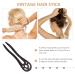 Natural Ebony Hairpin - Hollow Out Wooden Hair Accessories for Women | Shop Internationally - Buy Online on GoSupps.com