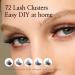 Cashmeren Silk Cluster Lashes - DIY Individual Eyelash Extensions for Bold Impact | Perfect for Photoshoots & Parties | 72 Lush Lash Clusters (D-10-16 MIX - Buy Online on GoSupps.com