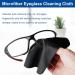 Buy 100PCS Microfiber Glasses Cleaning Cloth - Ideal for Glasses Phones Screens & Camera Lens (5.47x5.82 in) - Premium Quality & Soft Black Fabric - Buy Online on GoSupps.com