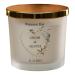 Personalised Large Double Wick Wedding Candle Gift with Gold Leaf (French Cade Lavender)