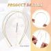 Syhood 4 Pieces Thin Double Wire Metal Headbands for Women - Gold Wedding Hair Accessories - Buy Online on GoSupps.com