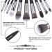 BS-MALL 16pcs Makeup Brush Set with Premium Synthetic Bristles - Ideal for Powder, Foundation, Blush, Contour, Concealers, Lips, and Eyeshadow - Black - Buy Online on GoSupps.com