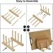 ChengFu Bamboo Baby Plate Holder | Kitchen Cabinet Organizer for Baby Dishes and Utensils - Buy Online on GoSupps.com