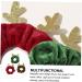 minkissy Christmas Hair Rope Hair Bungee Scrunchie with Ribbon Stretchy Spiral Hair Accessory Antler Hair Band Christmas Rubber Band Bobbles Ponytail Holder Decorative Rubber Band Fabric - Buy Online on GoSupps.com