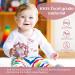 MCGMITT Baby Rattle Teething Ball Toy | Soft Silicone Sensory Teether for Babies 0-12 Months | Shaker Toy Gift (Deeppink) - Buy Online on GoSupps.com