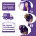 Thick Curly Wavy Hair Bun Scrunchie in Purple | Up-do Synthetic Wig for Women Girls - Buy Online on GoSupps.com