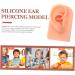 ULTECHNOVO Simulation Ear Model for Earring Display Practice - Khaki Silica Gel Artificial Ear Piercing Silicone Body Parts - Buy Online on GoSupps.com