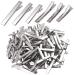 150 Pieces Alligator Hair Clips Flat Top with Teeth Metal Crocodile Hair Pins Curl Clips Single Prong for Hair Care  Arts & Crafts Projects - 3 Sizes