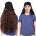 Fashion Women Girl Hat Wig Baseball Hat with Long Wavy Hair in Light Brown for Daily Life Concerts