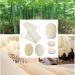 ENLAYER 6 Pack Natural Loofah Exfoliating Back Scrubber and Pad Set - Deep Cleaning Shower Sponge for Face and Body - Buy Online on GoSupps.com