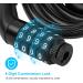Ainiv E Roller Lock - 4-Digit Bicycle Lock | 12mm/120cm Anti-Theft Bike Cable Lock for Xiaomi 365/Pro2/Max/Ninebot - Secure Your Scooter - Large Black - Buy Online on GoSupps.com