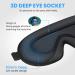 Cozslep 3D Sleep Mask for Men & Women - 100% Light-Blocking Memory Foam Eye Mask with Earphones | Perfect for Side Sleepers & Travel - Black 1 Pack - Buy Online on GoSupps.com