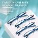 LUFF 4Pcs Anti-Blue Ray Reading Glasses - Portable Ultralight 1.25X Readers for Eye Protection - Buy Online on GoSupps.com