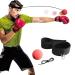 Gdaytao Boxing Reflex Ball Set, Reflex Ball on String with Headband, Reflex Punching Fight Ball with Rubber Ball 80g, Great for Improving Reaction Hand-Eye Coordination, Perfect Boxing Gifts Idea