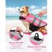 Petbank Life Jacket for Dogs - Adjustable Swimming Vest with Reflector Stripes - Buoyant Dog Protection Suit for Small Medium & Large Dogs - XL Pink - Buy Online on GoSupps.com