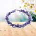 Lavender Flower Wreath Headband Crown | Bridal & Women's Hair Accessory for Weddings & Parties - Buy Online on GoSupps.com