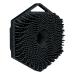 Generic scalp brush hexagonal shape shampoo massage brush silicone shampoo brush silicone headcare massager shampoo brush for children adults women men black