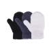 3 Pairs Baby Mittens Winter Toddler Mittens Kids Winter School Gloves Soft Knit Stretch Mittens for Baby Children Boys Girls 5-10 Years Black White Dark Gray