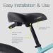 Delta Cycle Memory Foam Padded Bike Seat with Dual Shock Suspension - Universal Fit Cruiser Saddle with Grab Handle for Comfortable Ride - Buy Online on GoSupps.com