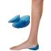 KidSole Full Coverage Shock Absorbing Heel Cups for Kid's with Sensitive Heels  Heel Spurs  Plantar Fasciitis Deep Heel with Raised Sides. (Kids Size 2-7) (Blue)