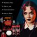  Rubu22a Halloween Artificial Blood Kit - 50ml Fresh Artificial Blood + 50ml Dark Red Theatre Blood - Artificial Blood - Washable - For Halloween Zombie Vampire Wounds (50ml + 50ml) - Buy Online on GoSupps.com