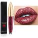 18 Colors Diamond Long Lasting Shiny Lipstick,Metallic Liquid Lipstick,Easy to Apply and Clean,Long Lasting and Waterproof,Non-Stick Diamond Shiny Lip Glaze