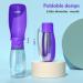 Peteast Foldable Dog Drinking Bottle | Dishwasher-Safe | Portable & Exhaustion-Proof for Hiking | Perfect for Dogs & Cats - Roland Purple - Buy Online on GoSupps.com